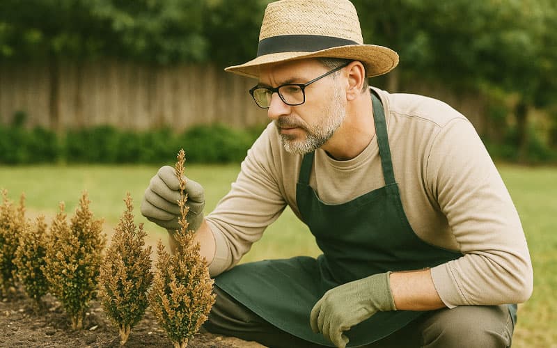 علت خشک شدن شمشاد